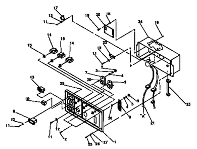 Control Panel Diagram and Parts List for 9802-1-MC  Briggs and Stratton Generator
